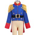 thumbnail image 5 of IDOPIP Kids Prince Charming Costume for Boys Circus Soldier Royal Guard Pirate Halloween Party Dress Up, 5 of 7