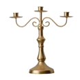 thumbnail image 3 of Candelabro con brazos, centro de mesa, accesorio de fotografía, soporte de vela decorativo Simple para fiesta, boda, decoración del hogar 3 brazos dorados, 3 of 8