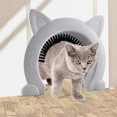 thumbnail image 2 of Pet Cat Door Hole With Brush For Grooming Access Direction Controllable Pet Come In Out Freely, 2 of 8