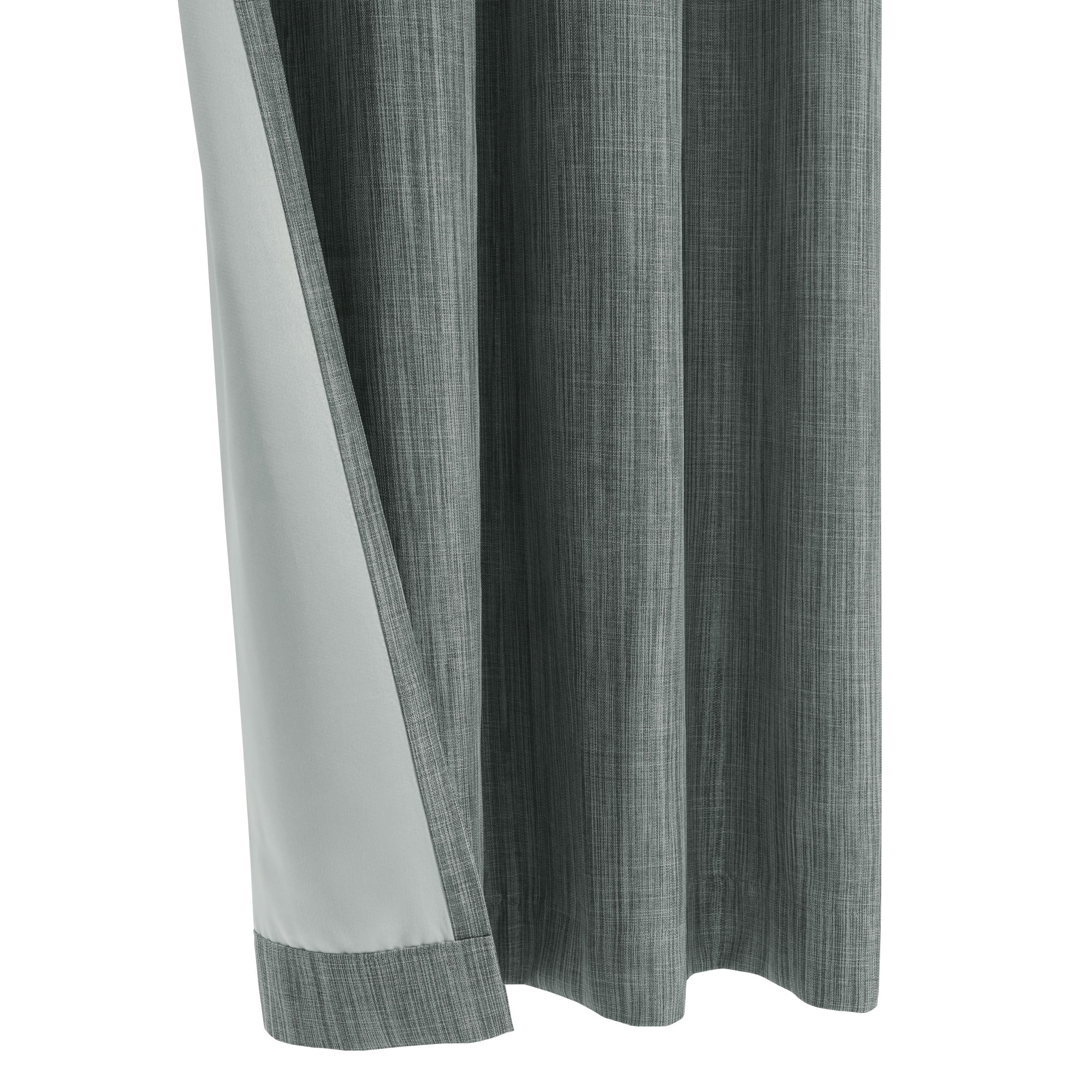 Loft Living Brent Room Darkening Grommet Indoor Curtain 52 x 63 in Grey