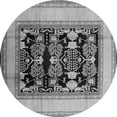 thumbnail image 1 of Ahgly Company Indoor Round Oriental Gray Industrial Area Rugs, 8' Round, 1 of 4