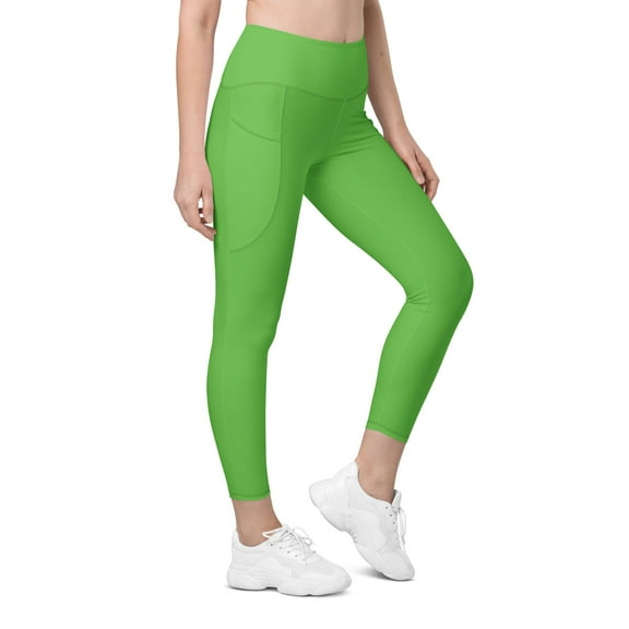 Kelly Green Leggings with pockets