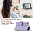 thumbnail image 3 of Allytechgroup Stylish iPhone 8 Plus/ 7 Plus Case Wallet with Card Slots and Zipper Pocket, Hand Wrist + Crossbody Strap RFID Blocking Girls Women Phone Case for Apple iPhone 8 Plus/ 7 Plus,Lightpurple, 3 of 9