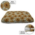 thumbnail image 3 of Floral Pet Bed, Retro Look Simplistic Sunflowers Abstract Illustration, Chew Resistant Pad for Dogs and Cats Cushion with Removable Cover, 24" x 39", Amber Grey Yellow, by Ambesonne, 3 of 4