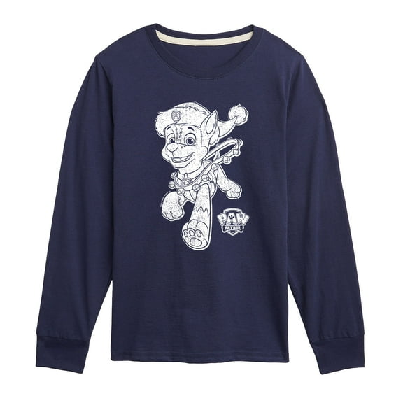 Paw Patrol - Chase Christmas Bells - Toddler And Youth Long Sleeve Graphic T-Shirt