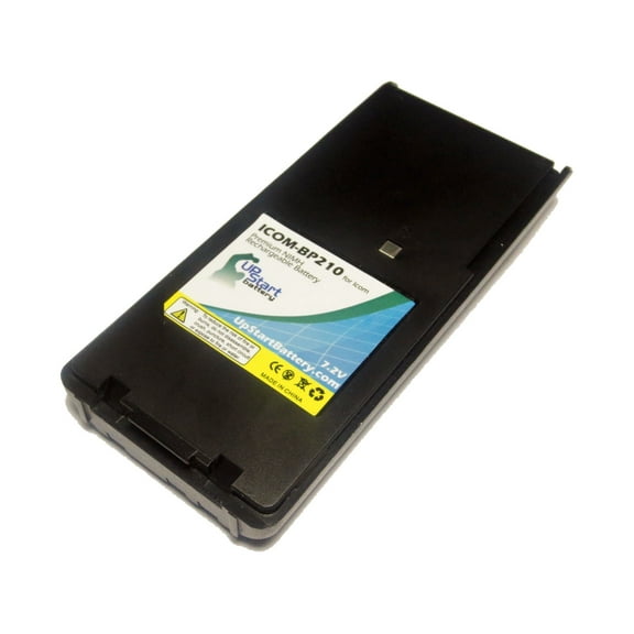 UpStart Battery Icom IC-A24E Battery - Replacement for Icom BP-210 Two-Way Radio Battery (1600mAh, 7.2V NI-MH)