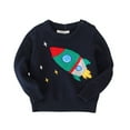 thumbnail image 3 of Esho Toddler Boys Girls Sweaters 1-7T Kids Christmas Cartoon Knitted Pullover Sweatshirts Tops, 3 of 5