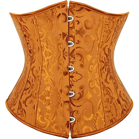

QWZNDZGR Women s 9427 Lace Up Boned Underbust Waist Trainer Corset