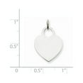 thumbnail image 3 of 14k White Gold Medium Engravable Heart, 3 of 3