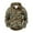 Khaki, variant on Cargo Camouflage Print Men's Sports Hoodie with Multiple Pockets