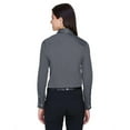 thumbnail image 2 of Devon & Jones DG530W Women's Crown Collection Solid Stretch Twill Woven Dress Shirt-Graphite-S, 2 of 3