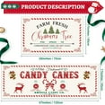 thumbnail image 3 of Christmas Farmhouse Kitchen Rugs Xmas Tree Candy Canes Kitchen Mats Set of 2 Old Fashion Kitchen Rugs Non-Slip Kitchen Carpet Winter Holiday Party Christmas Decor Supplies for Floor -17x28,17x47 Inch, 3 of 6