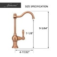 thumbnail image 5 of One-Handle Drinking Water Filter Faucet Water Purifier Faucet Antique Copper Antique, 5 of 5