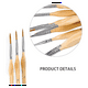 thumbnail image 4 of Detail Brushes Set of 10 Brushes Thin Brushes for Acrylic, Watercolor, Face, Nails, Scale Model Painting, Line Drawing, 4 of 5