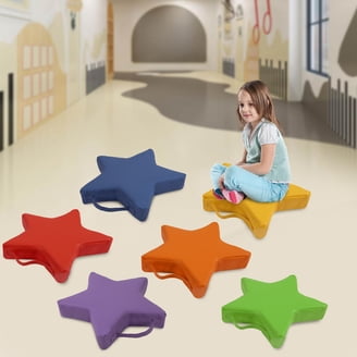 KinderMat, Kindercrate, Green, 6 Pack Of 13.5" Kindercushions & Sturdy