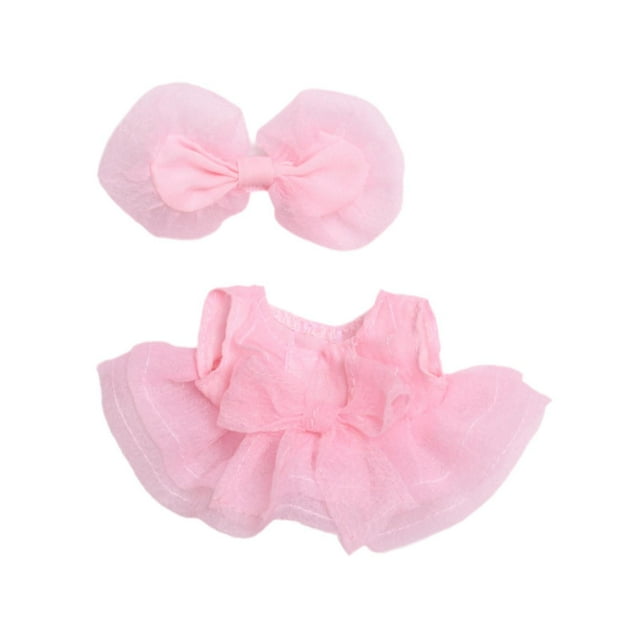 Ropa de muñeca Baoblaze vestido para muñecas de 15 a 17 cm rosa