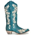 thumbnail image 2 of CORRAL Adult Female Navy Blue Studs & Floral Embroidery & Crystals Boots, Size: 08, Width: M, 2 of 7