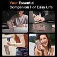 thumbnail image 6 of For Samsung Galaxy S26 5G Case (Compatible With MagSafe)  With Invisible Magnetic Metal Kickstand Ring Holder Four Corner Airbag Anti Fall Protective Cover,Brown,For Galaxy S26 (5G), 6 of 7