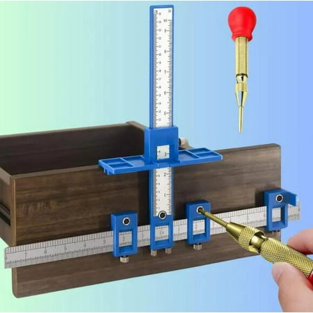 

YHJSGKJ Cabinet Hardware Punch Locator Drill Wood Drilling Dowelling For Installation Of Handles Knobs On Doors And Drawer Cabinet Template Tool For Handles And Pulls