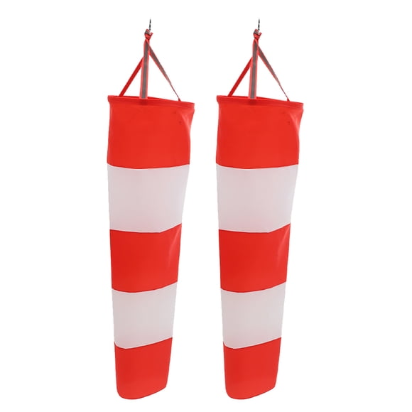 2Pcs Windsock Garden Decoration Hanging Wind Direction Flag for Outdoor Hanging Decor