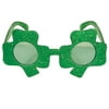 Party Central Pack of 6 Green Glittered Shamrock St. Patrick's Day Eye Glasses - One Size