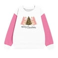 thumbnail image 5 of Cowsor Christmas Girls' Crewneck Oversized Sweatshirt - Kids' Long Sleeve Pullover | 1-12 Years, 5 of 6