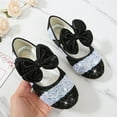 thumbnail image 5 of Girls Glitter Bowknot Ballet Mary Jane Flat School Dance Party Casual Dress Shoes, 5 of 7
