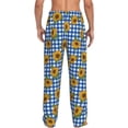 thumbnail image 3 of Xecao Sunflowers Men's Straight Lounge Pajama Pants: The Ultimate in Comfortable Sleepwear, 3 of 9