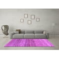 thumbnail image 3 of Ahgly Company Indoor Round Abstract Purple Contemporary Area Rugs, 7' Round, 3 of 4