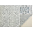 thumbnail image 2 of HomeRoots 512579 12 x 15 ft. Ivory Blue & Gray Geometric Hand Knotted Rectangle Area Rug, 2 of 5