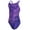 Purple, variant on Sporti Fenced In Thin Strap One Piece Swimsuit, High Cut, Unpadded, Athletic (Women’s)