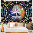 thumbnail image 1 of Cosmic Life Tree Tapestry Dreamy Big Tree Wall Blanket Home Decor Origin Tree Background Wall Hanging Cloth for Bedroom, 1 of 1