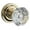Brass, variant on Baldwin Ps.Cry.Trr Crystal Passage Door Knob - Brass
