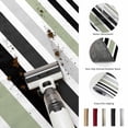 thumbnail image 5 of Area Rugs 2.7'x5', Sage Green Black Stripe Carpet Runner Indoor Outdoor Rugs Home Decor Aesthetic, Modern Abstract Coarse Striped Non Slip Mats Washable Accent Rug for Living Room Bedroom, 5 of 8