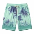 thumbnail image 3 of XINPING Shorts Men Casual Solid Color Quick Dry Beach Swimming Shorts with Pockets Upf 50+ Sun Protection Beach Shorts Bathing Suits, 3 of 3