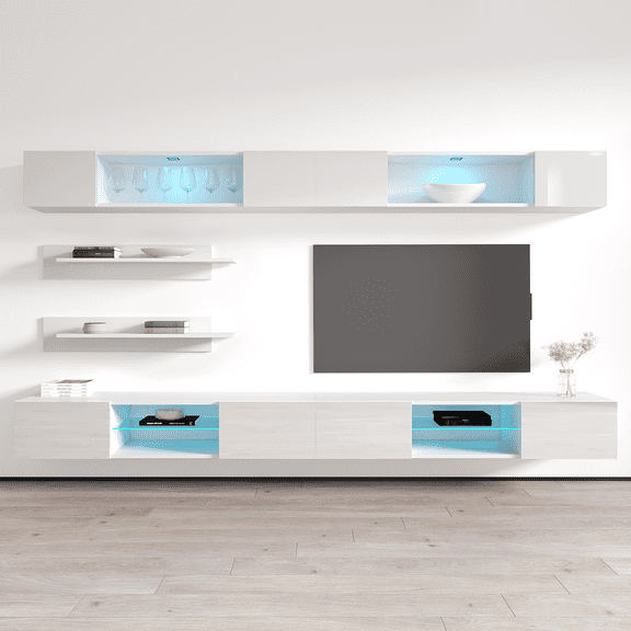 Fly I3 33TV Wall Mounted Floating Modern Entertainment Center