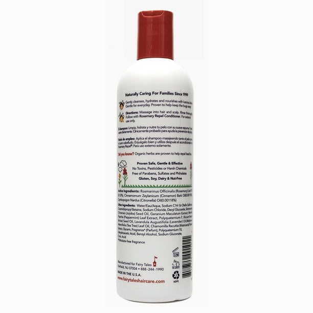 Fairy Rosemary Repel Lice Prevention Kids Shampoo, 12 fl oz. - Walmart.com