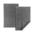 thumbnail image 1 of Juego de toallas de baño ALIBI, algodón supersuave, paquete de 2, color gris, 1 of 8