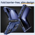 thumbnail image 5 of for Samsung Galaxy Z Fold 5 Case with Slide Camera Cover & Screen Protector,  Phone Case Built-in 360° Rotate Ring Stand Heavy Protective for Samsung Z Fold 5 5G Case Accessories Blue, 5 of 14