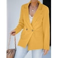 thumbnail image 6 of luvamia Women Long Sleeve Blazer Open Front Cardigan Jacket Fully Lining Work Office Blazer Size XL Fit Size 16 Size 18, 6 of 9