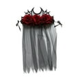 thumbnail image 3 of Diadema con velo para Halloween Yuyangstore accesorio decorativo para El pelo disfrazarse estilo gótico, 3 of 8
