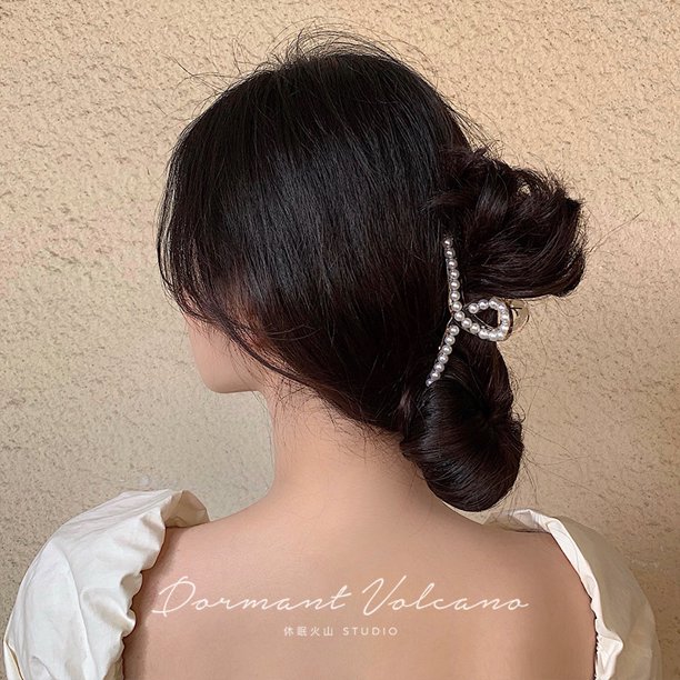 Elegantes niñas perla grandes horquilla CLIPS de pelo captura de pelo CLIPS accesorio para el cabello