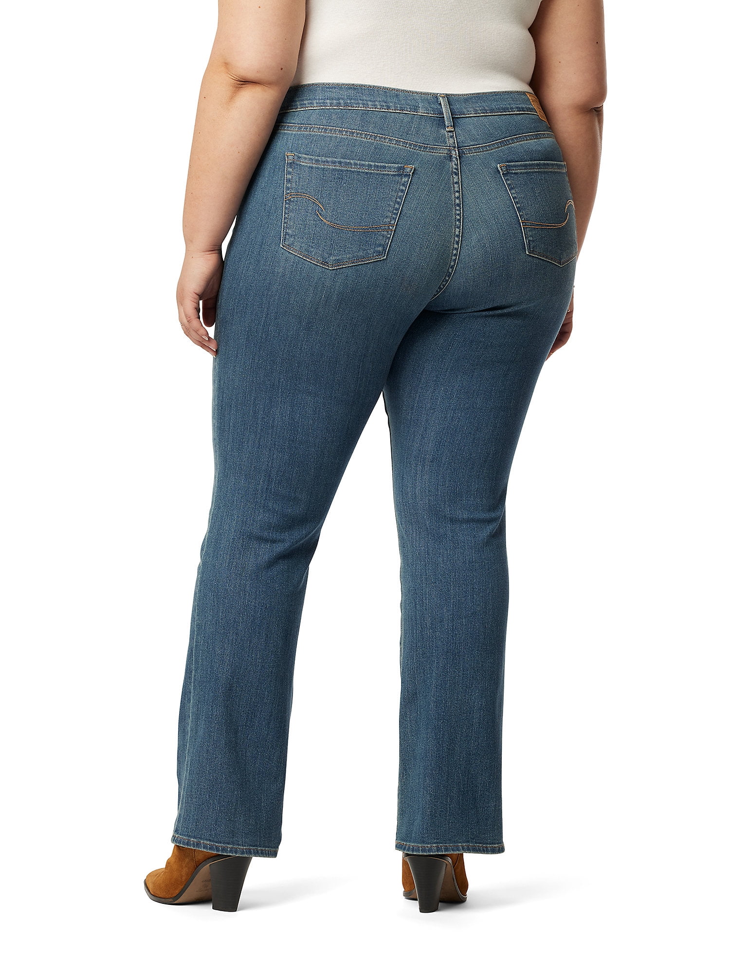 Levi Strauss Signature Women's and Women's Plus Mid Rise Bootcut Jeans