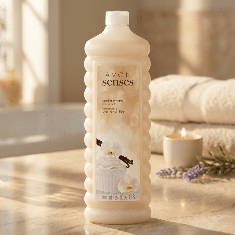 Avon Senses Vanilla Cream Foaming Bubble Bath, 24 oz photo 8