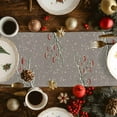thumbnail image 3 of Burlap Table Runner 120 Inches Long,Rustic Red Truck Chalet Tree Non-Slip Kitchen Table Runners for Dining Room Everyday Use Party Table Decorations Winter Country Natural Scenery, 3 of 9