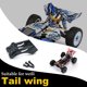 thumbnail image 2 of Control remoto modelo de coche vehículo ala trasera soporte de fijación juguetes herramientas de reparación de bricolaje conjunto de piezas de repuesto reemplazo para WLtoys negro Inevent FN001451-06, 2 of 6