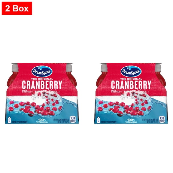 Ocean Spray Original Cranberry Juice Cocktail 6 ct / 10 fl oz - 2 Box