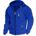 thumbnail image 5 of Hoodies for Men Zip Up Hooded Sweatshirt Athletic Jackets Lightweight Casual Long Sleeve Jacket with Zipper Pockets, 5 of 5