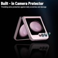 thumbnail image 4 of Magnetic for Samsung Galaxy Z Flip 5 Case,Soft Silicone Camera Protection Samsung Z Flip 5 Case with HD Screen Protector,Slim Strong Magnetic Z Flip 5 Case with Soft HD Clear Film,Pink, 4 of 11
