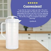 The Original MixStir Mixing Pitcher - 2 QT White Great for Baby formula, protein shakes, salad dressings and much more! Made in the USA